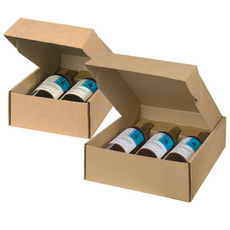 Kraft Smooth Finish Wine Gift Box