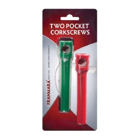 Product: Double Pack Plastic Pocket Corkscrew, item #FCTC