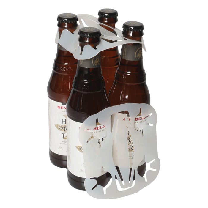 4 Pack Bottle Carrier, Plastic Drink Carriers