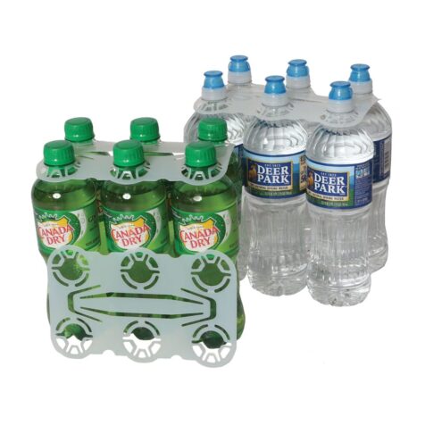 Product: 20 oz - 24 oz 6 Pack plastic bottle carrier, item # BSC-629.28