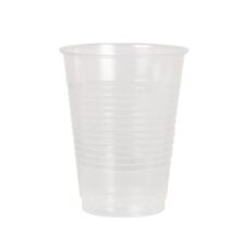 Product: 7 oz. soft plastic translucent cup; Item # GLA07