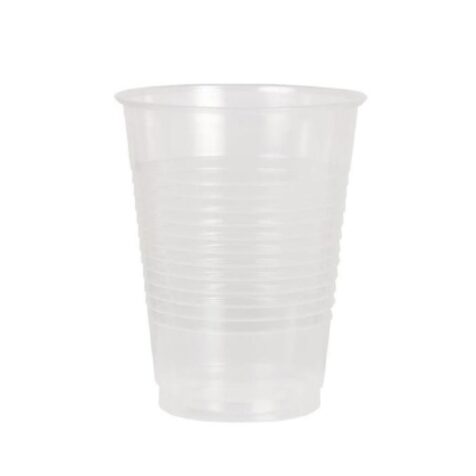 100] Translucent Plastic Cups - Disposable 7 ounce Cold Drink