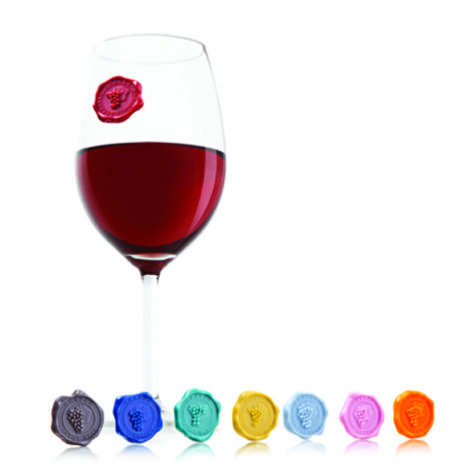 Product: Vacu Vin Wine classic grape glass markers, item #VACMARKER