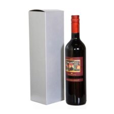 Silver 1 bottle gift box, item # WB1B-SILVER