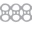 single image of plastic 6 pack rings, item # bd-204