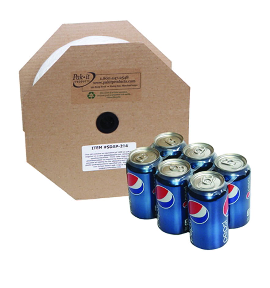wat betreft beha voorstel Perforated Plastic 6 pack Rings for Soda Cans | Pak-it Products