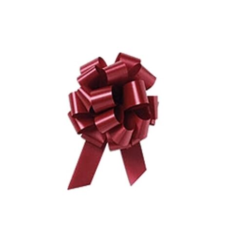 Burgundy pull bows