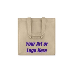 Beige reusable 6 Bottle Wine Tote Bags