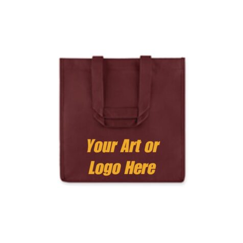 Burgundy reusable 6 Bottle Wine Tote Bags