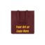 Burgundy reusable 6 Bottle Wine Tote Bags