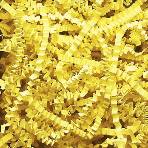 Canary Yellow Crinkle Cut shredded basket filler