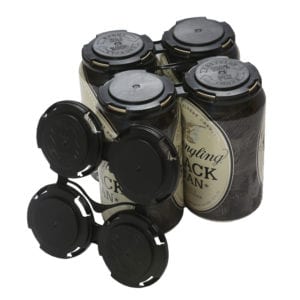 Product: plastic 4 pack can carrier, item # CANCLIP-4