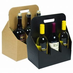 Product: 6 Bottle 750 ml Wine Carrier Totes, Item # G6WB