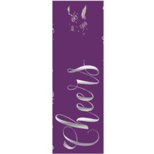 Purple Cheers wine gift bag