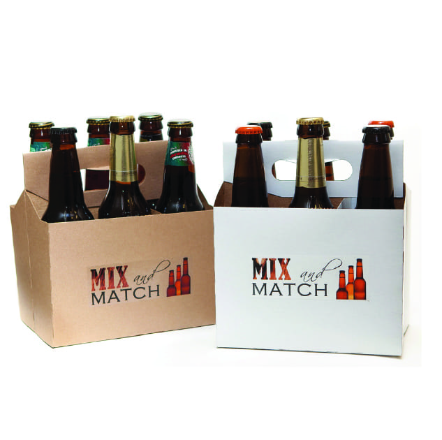 16 oz Glass Bottle w/Cap - 6 pack