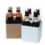 Product: White & Kraft 4 Pack Carriers, item # CBC-4/4KRAFT