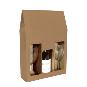 Product: Cardboard 3 bottle wine carrier #WB3B-CWW