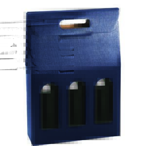 linen 3 bottle wine carrier