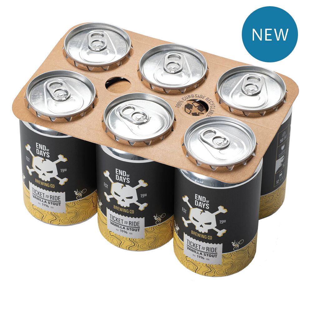 Recyclable Cardboard 4 Pack Can Holder