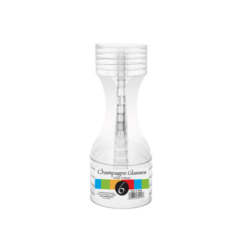 4 fl oz champagne glasses