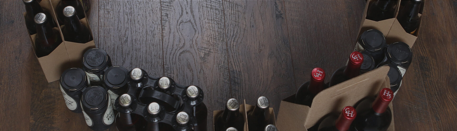 cans and bottles