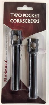 Double Pack Plastic Pocket Corkscrew - Carded