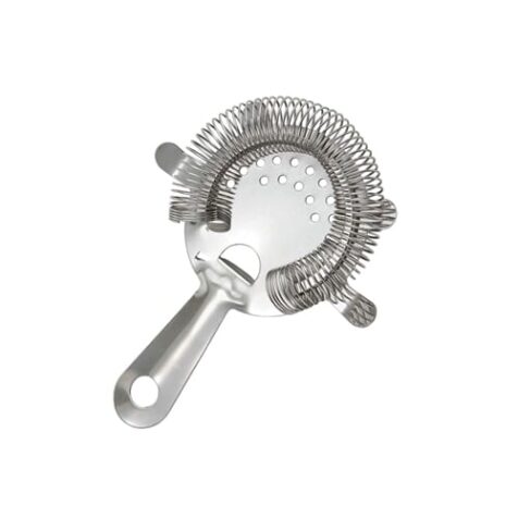 Product: stainless steel bar strainer; ITEM # BARSTRAIN