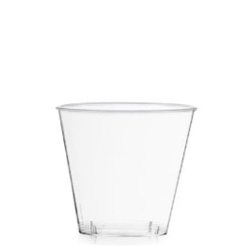 Product: Rigid Plastic 5 oz. squat cup; item # GLA05