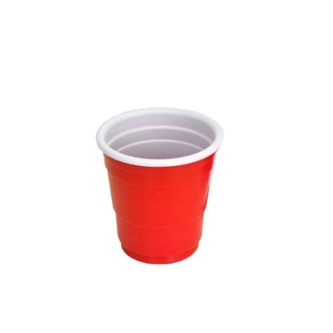 Red Plastic Shot Glasses 2oz