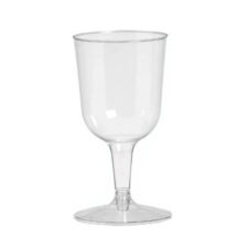 Product: 2 piece plastic wine glasses ; ITEM # GLAWINE-12