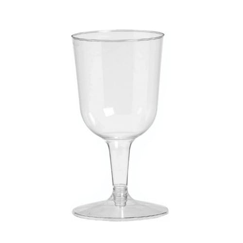 Disposable Plastic Wine Cups - 6 per pack