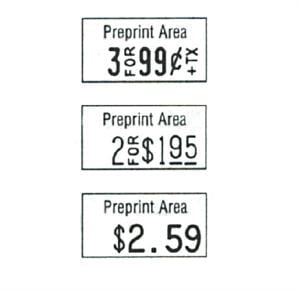 Product: labels for Monarch  pricing gun #1110; ITEM # MONLAB1