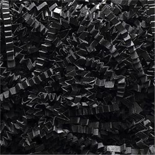 Black Crinkle Cut shredded basket filler
