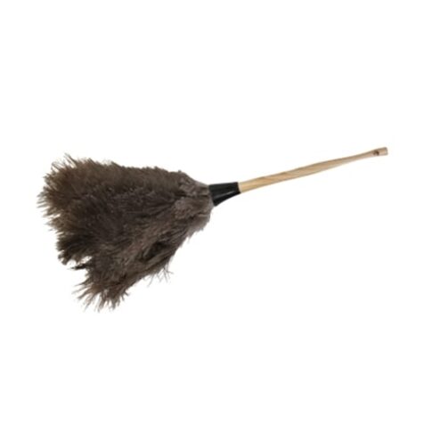 Product: Ostrich Feather Duster with Wooden Handle, Item #DUSTECO-20