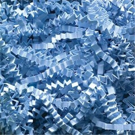 Light Blue Crinkle Cut shredded basket filler